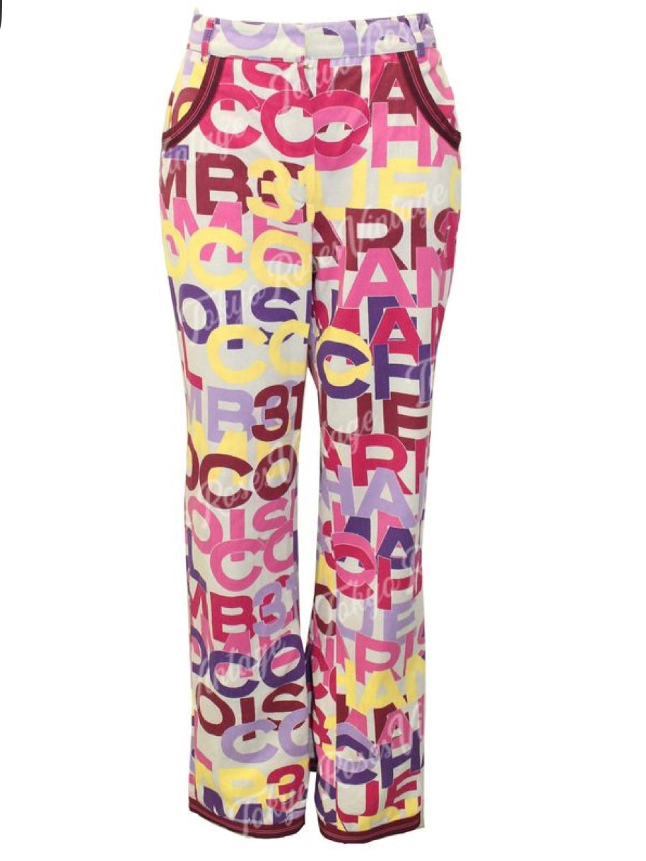 Chanel Monogram Pants - M