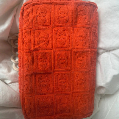 CHANEL 2002-2003 Terry Cloth Sport Line Flap shoulder bag