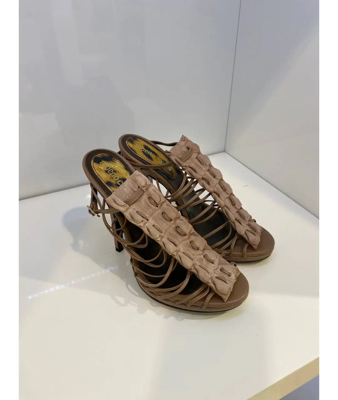 Roberto Cavalli Crocodile Heels Brand New - 37.5