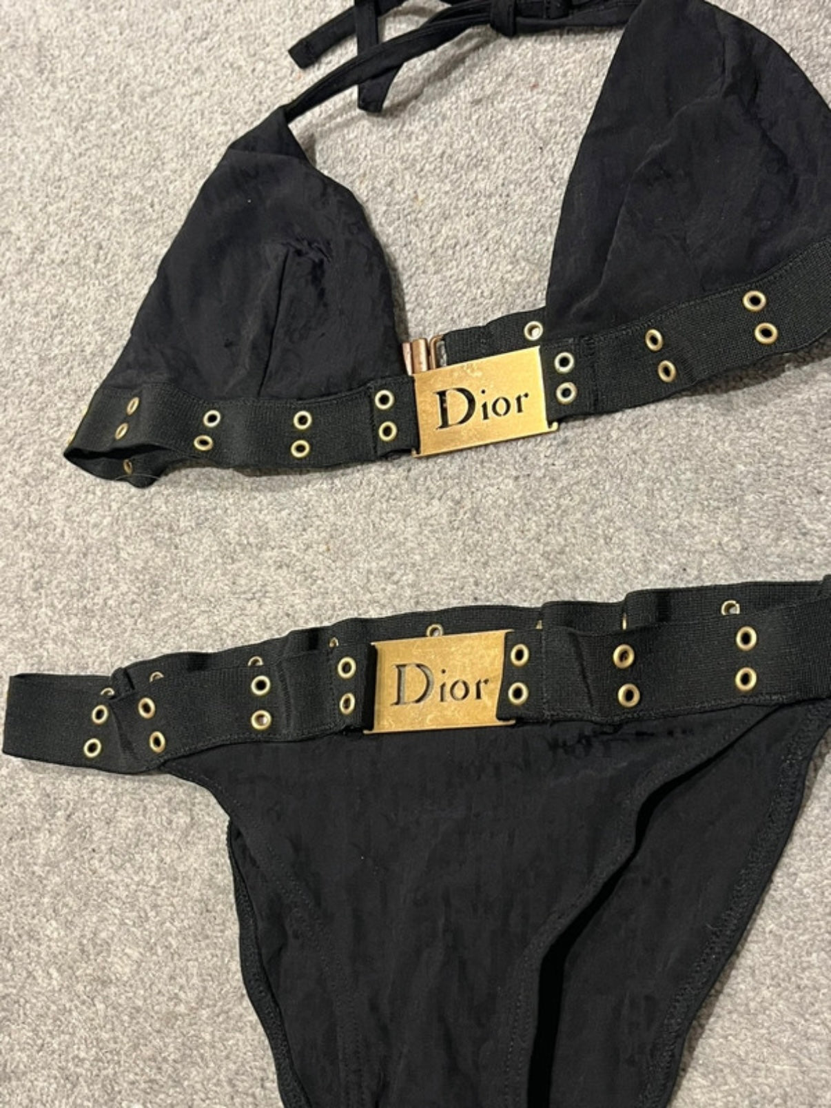 Dior Monogram Tattoo Logo SS2002 Bikini - S