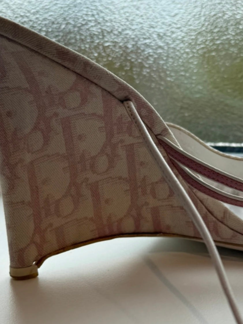 Dior Trotter Monogram Wedges - 40.5