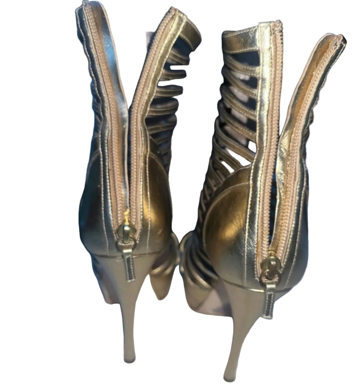 Versace Cage Gladiator Heels - 36