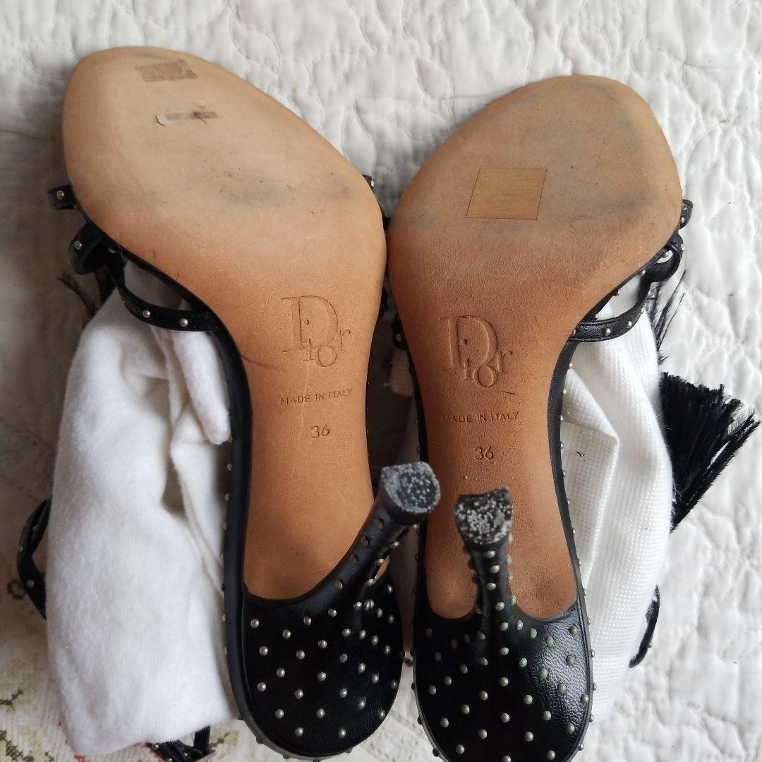 Dior by Galliano Diamanté Feather Heel Brand New - 36