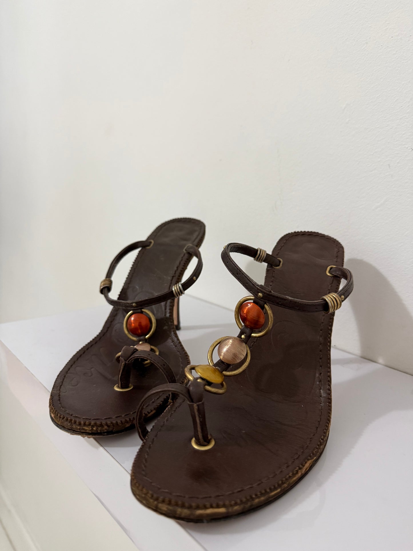 Ted Baker Jewelled Toe Ring Heel - 39.5