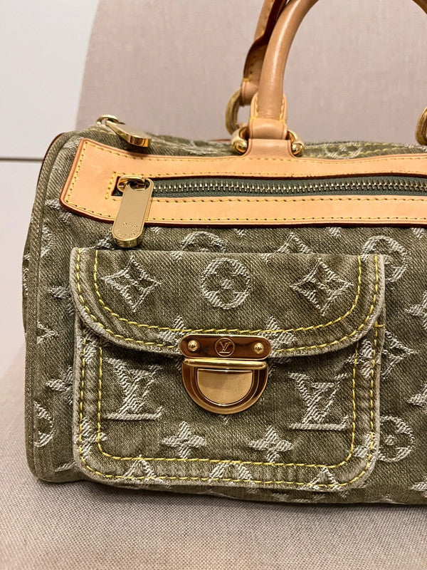 Louis Vuitton Denim Neo Speedy Khaki