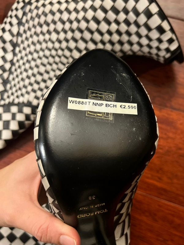 Tom Ford Geometric Print Runway 2013 Boots Brand New - 38