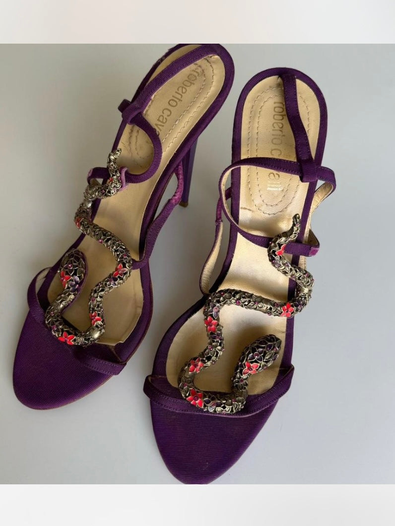 Roberto Cavalli Snake Heels - 39.5