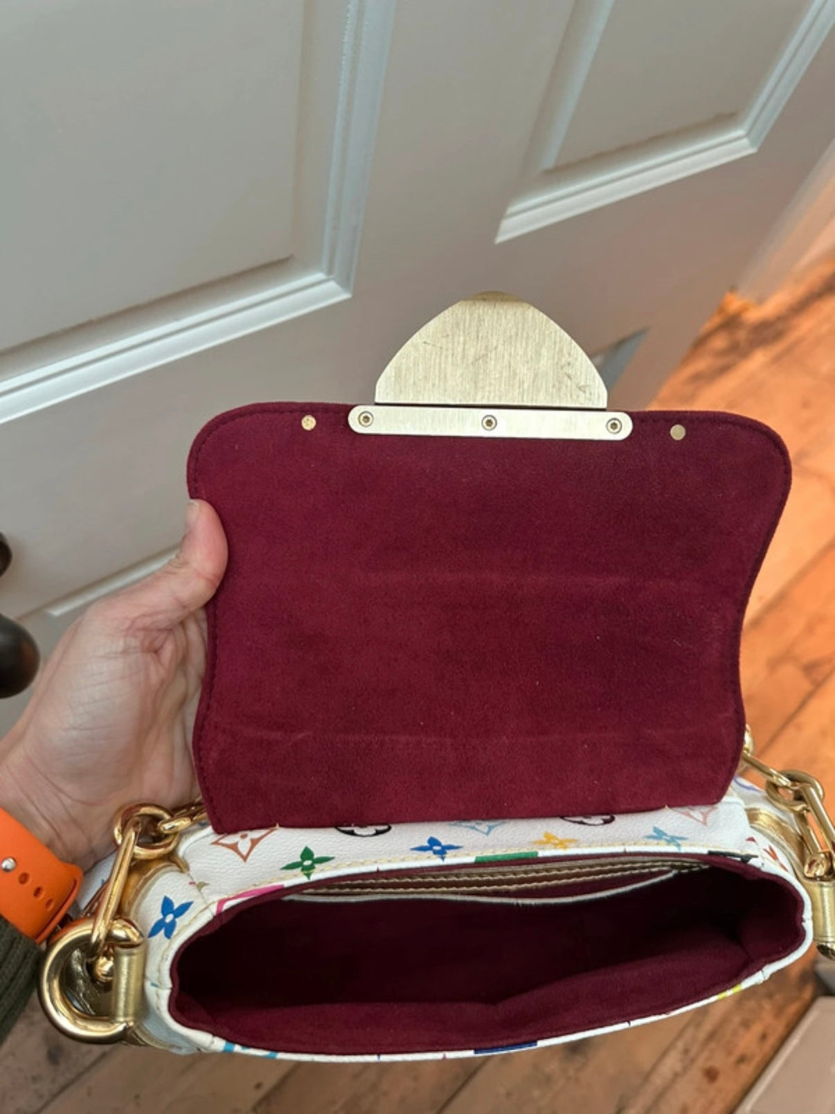 Louis Vuitton Marilyn Bag with Gold Detailing