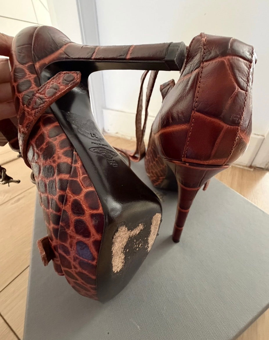 Vivienne Westwood Crocodile ss14 “Carrie” Heel - 36/36.5 + 37/37.5