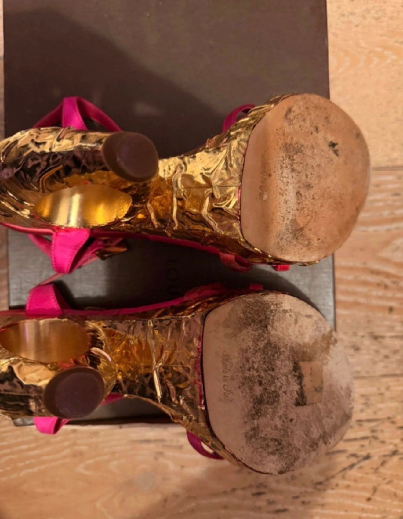 Louis Vuitton S/S 2007 Gold Wedge Heel - 37.5