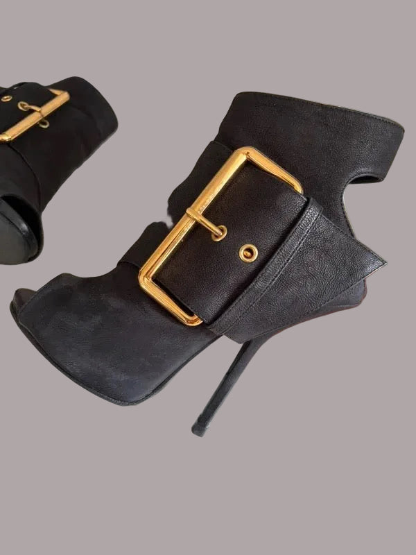 Giuseppe Buckle Ankle Boots - 36