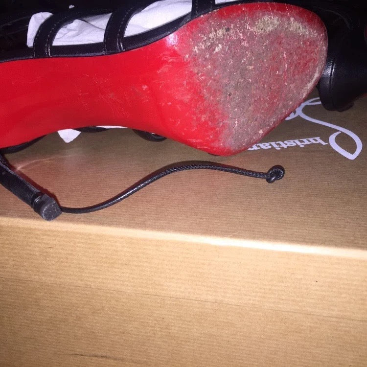 Christian Louboutin Amazoulo 100 Gladiator Heels - 38/38.5