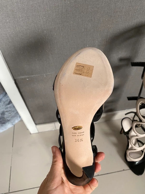 Sergio Rossi Arabesque Gladiator Heel Brand New - 36.5/37