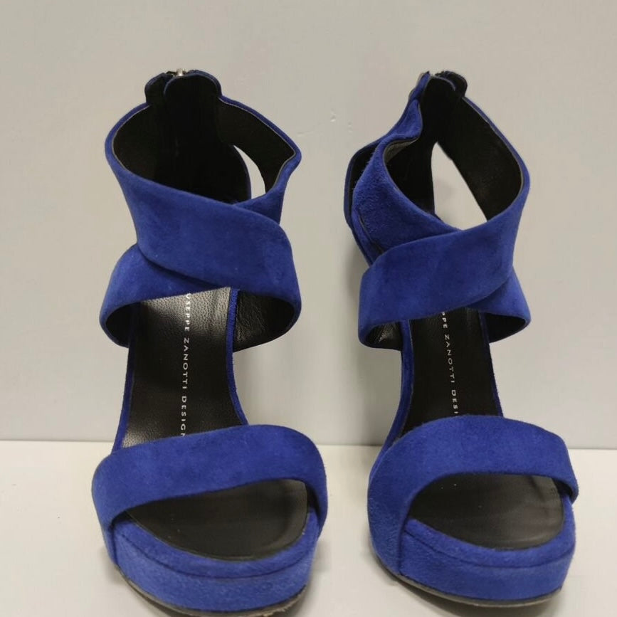 Giuseppe Zanotti Suede Wedge Heels - 37.5