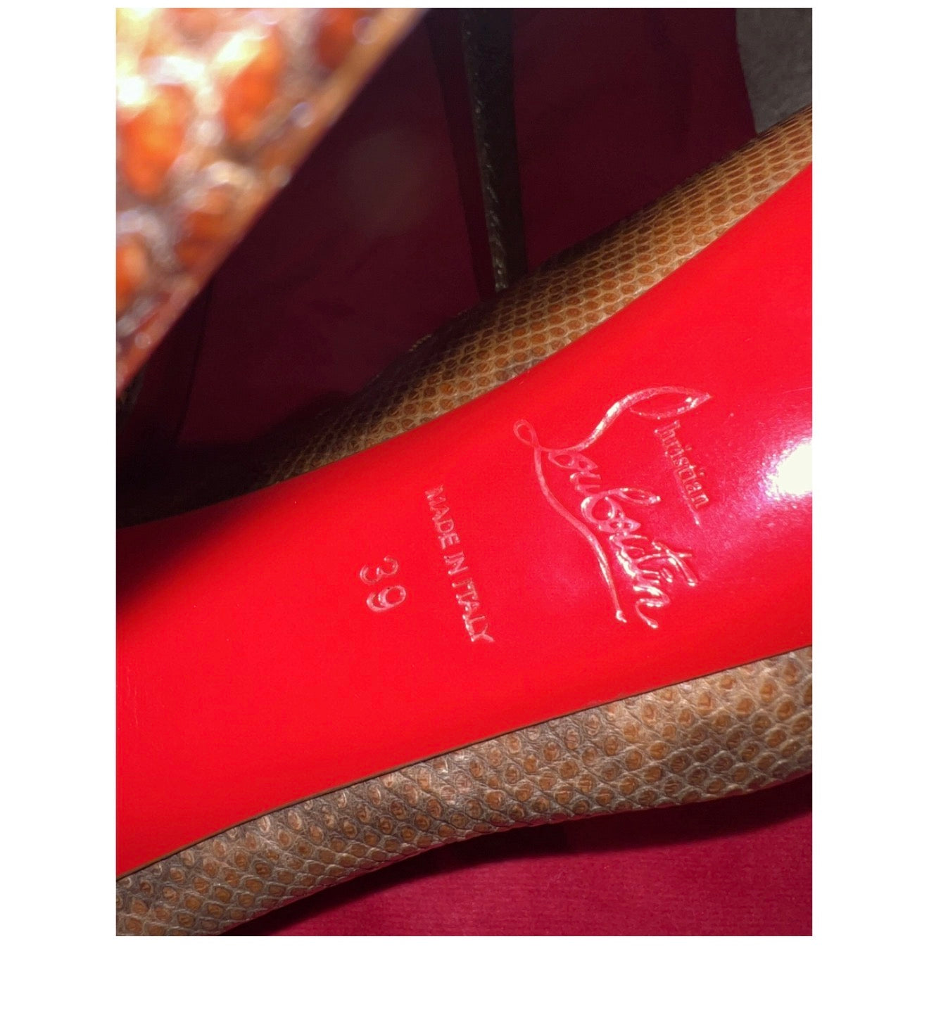 Christian Louboutin Python Zoulou Heels Brand New - 39