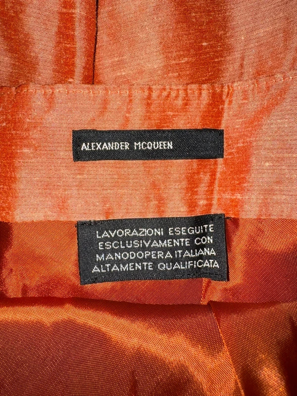 Alexander Mcqueen 1990s Pink Pleated Strapless Dress - S