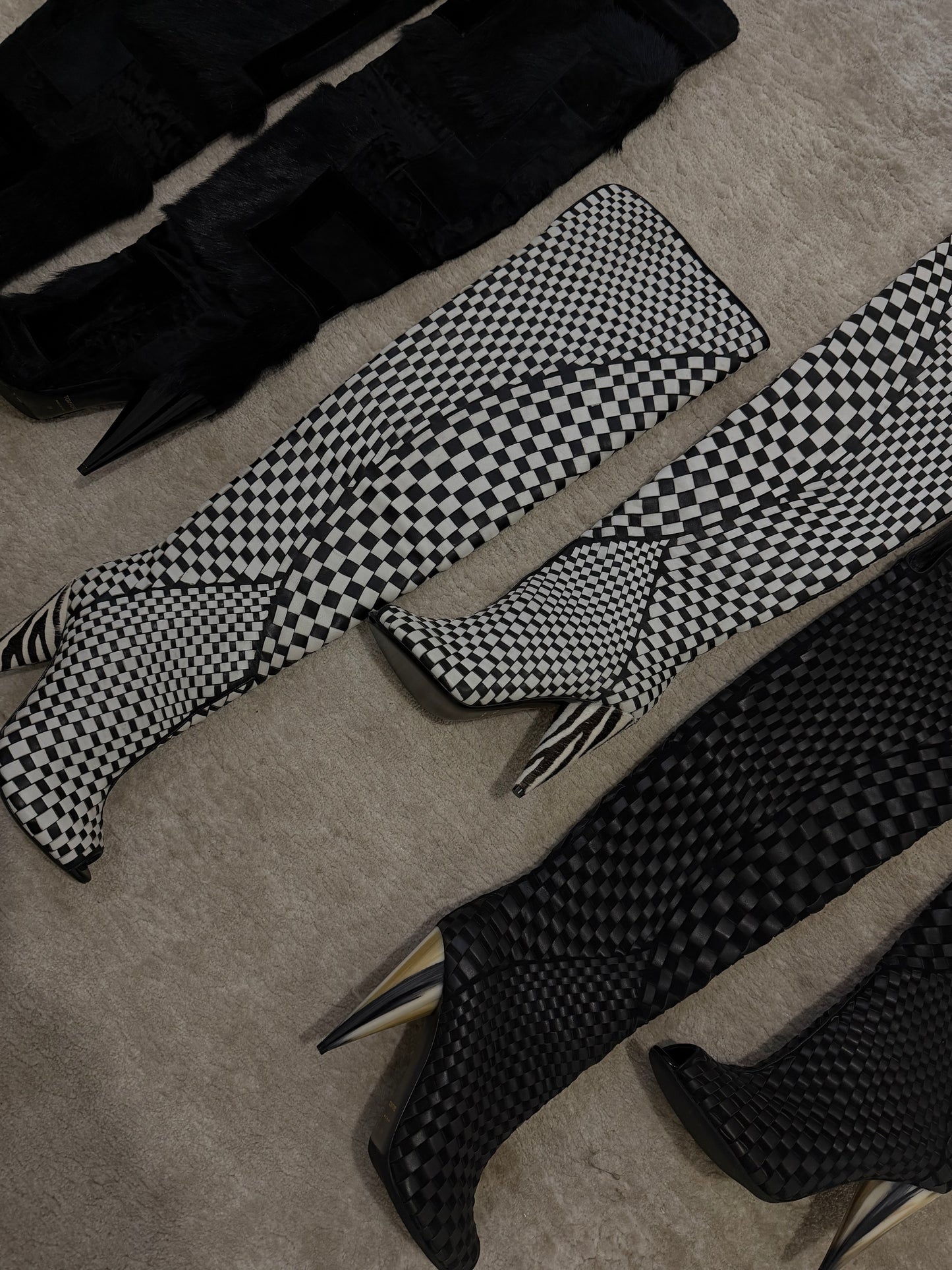 Tom Ford Patchwork Runway Boots - 38.5/39