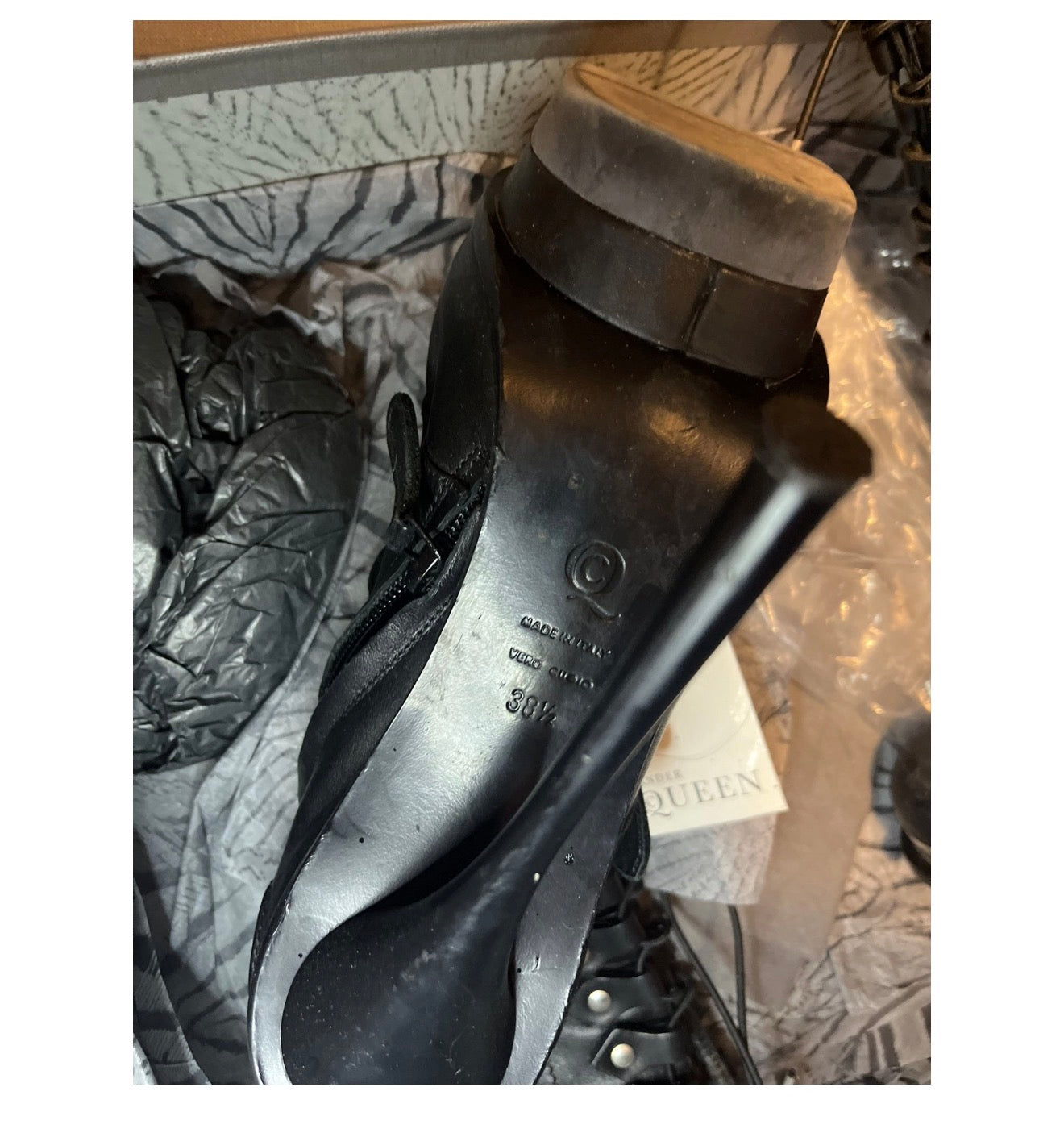 Alexander McQueen Corset Lace Up Boots - 38/38.5