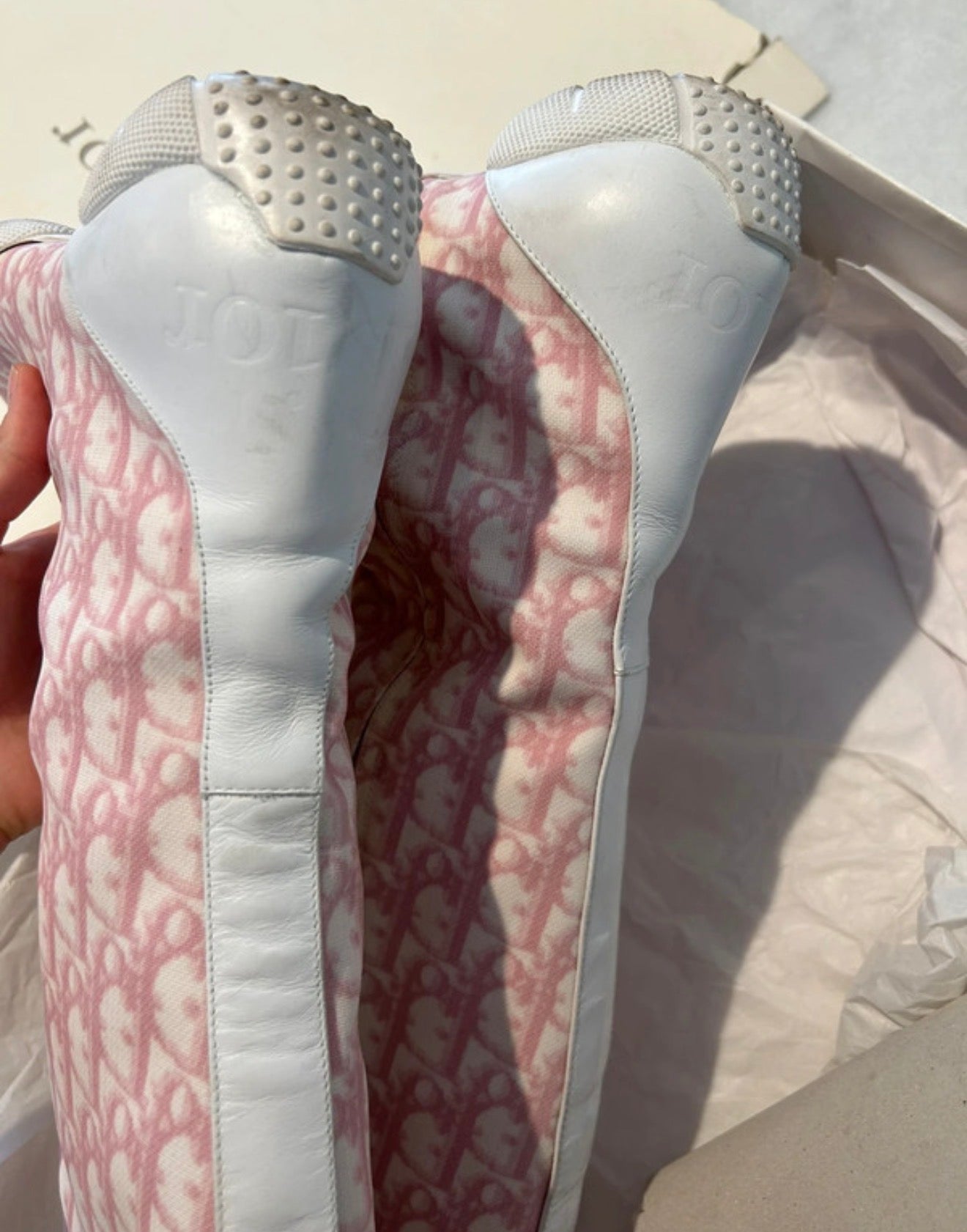 Dior Trotter Monogram Boots - 38