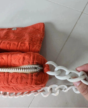CHANEL 2002-2003 Terry Cloth Sport Line Flap shoulder bag