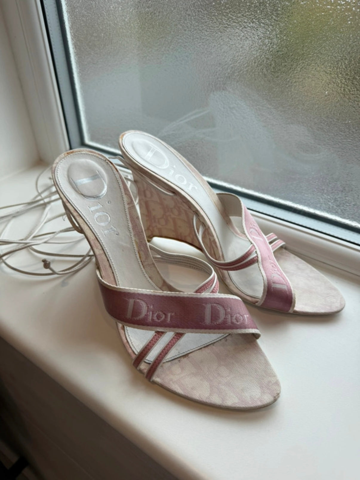 Dior Trotter Monogram Wedges - 40.5