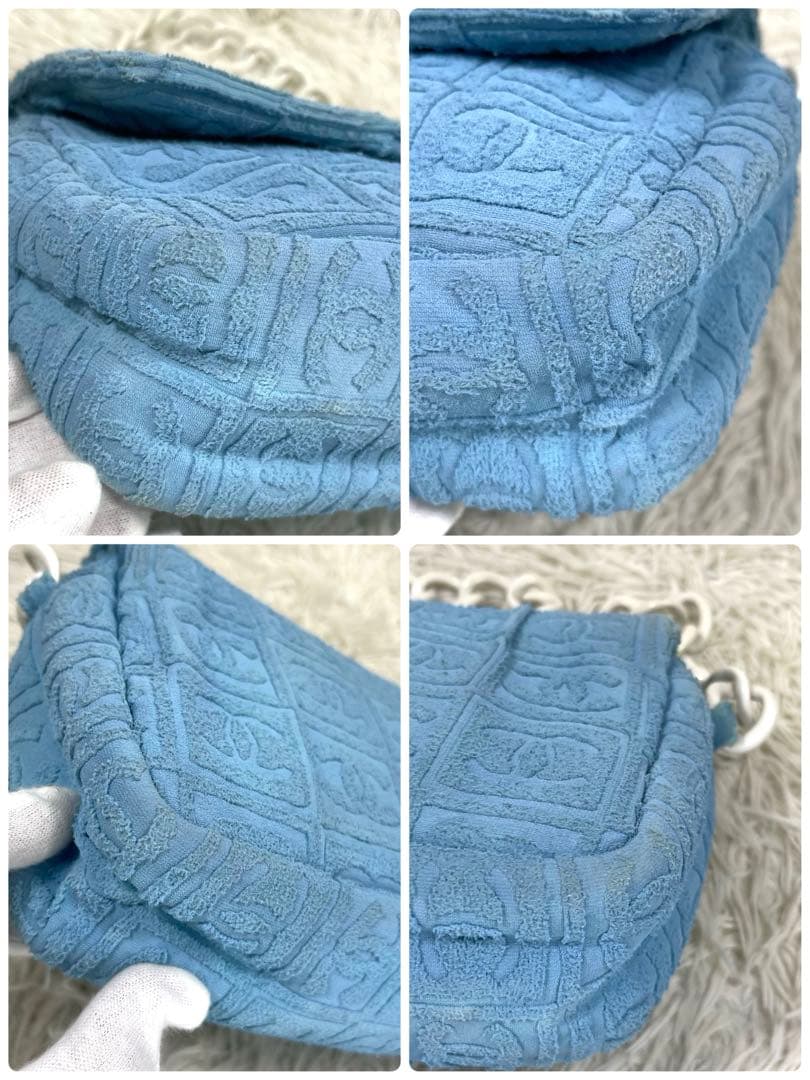 Chanel Blue Terry Cloth 2003 Sport Bag