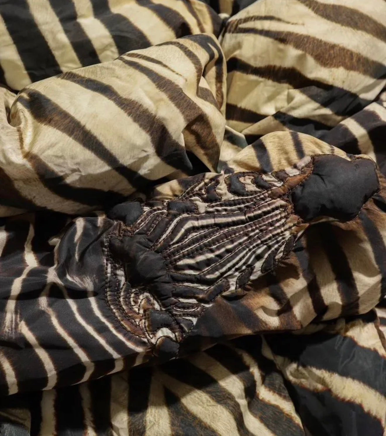 Jean Paul Gaultier AW2008 Zebra Print Puffer Jacket - XS/S + S/M
