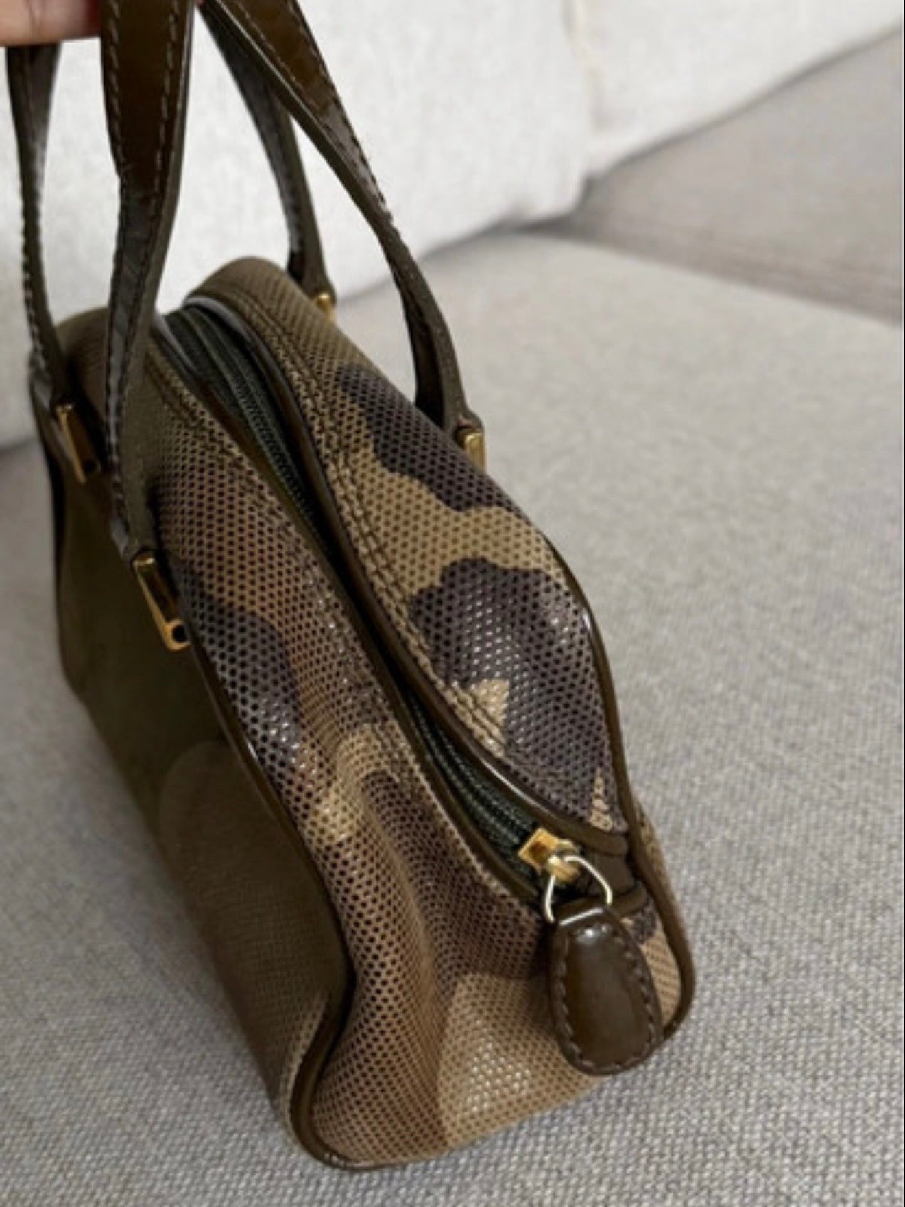 Dior Galliano Camo Mini Boston Bag