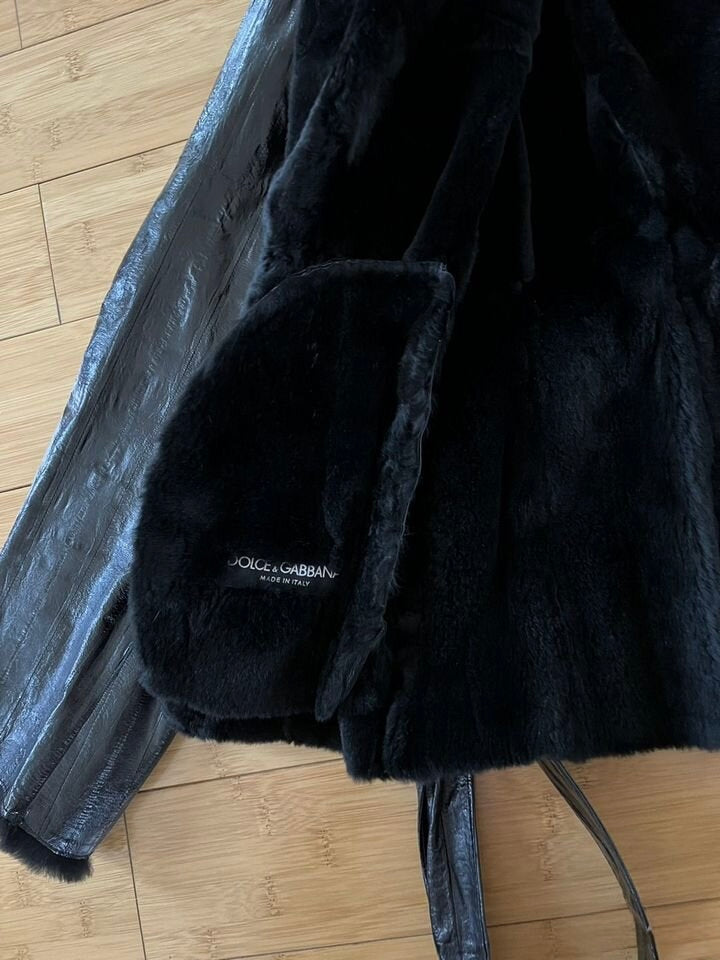Dolce & Gabbana Eel & Fur Jacket - S
