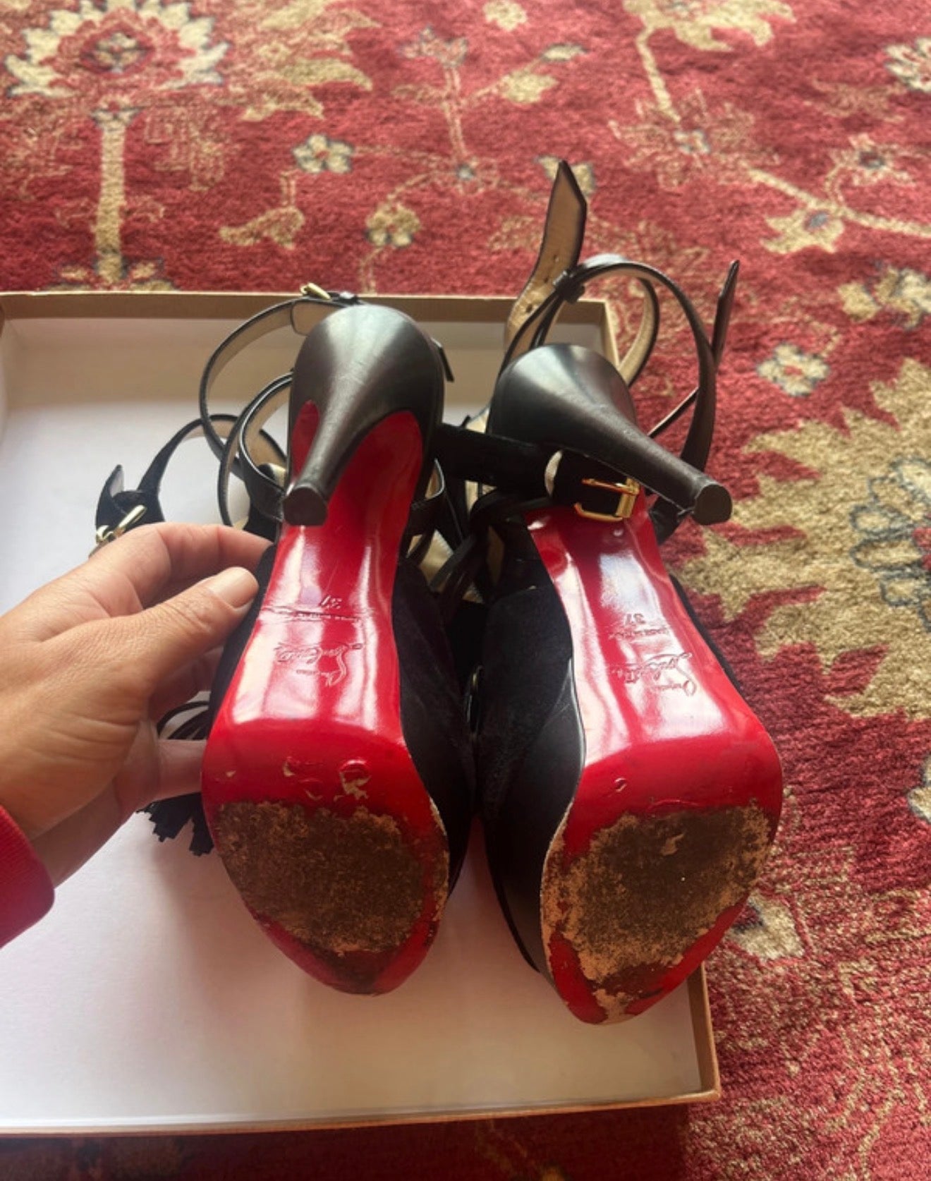 Christian Louboutin Misfit Platform Lace Up Heel - 36/37