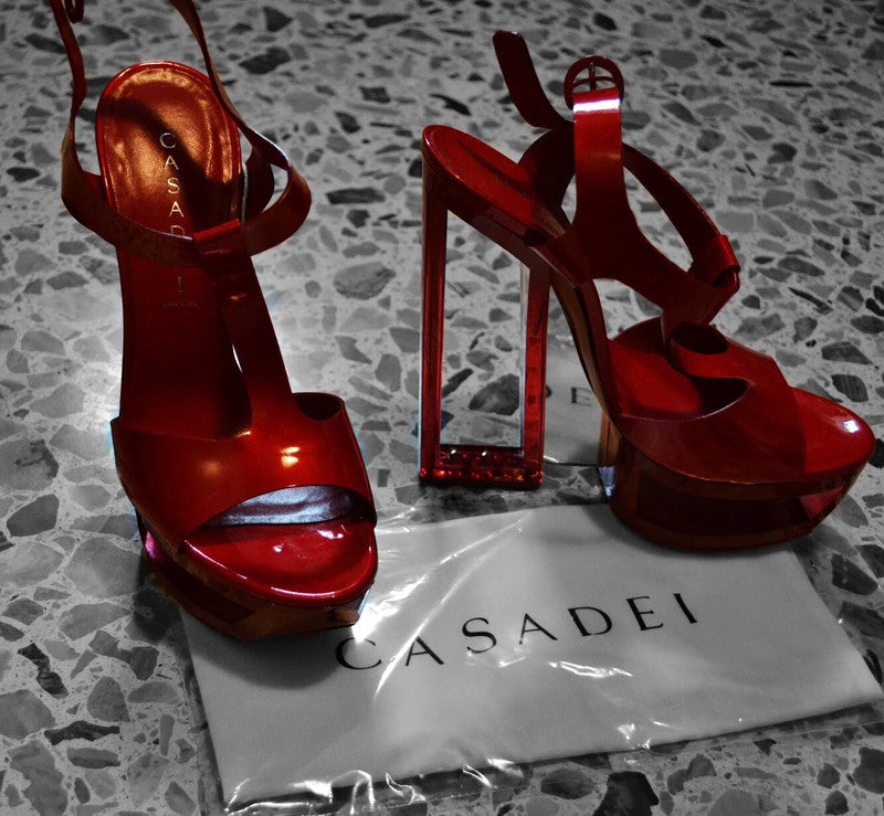 Casadei Perspex Wedge Heel - 39
