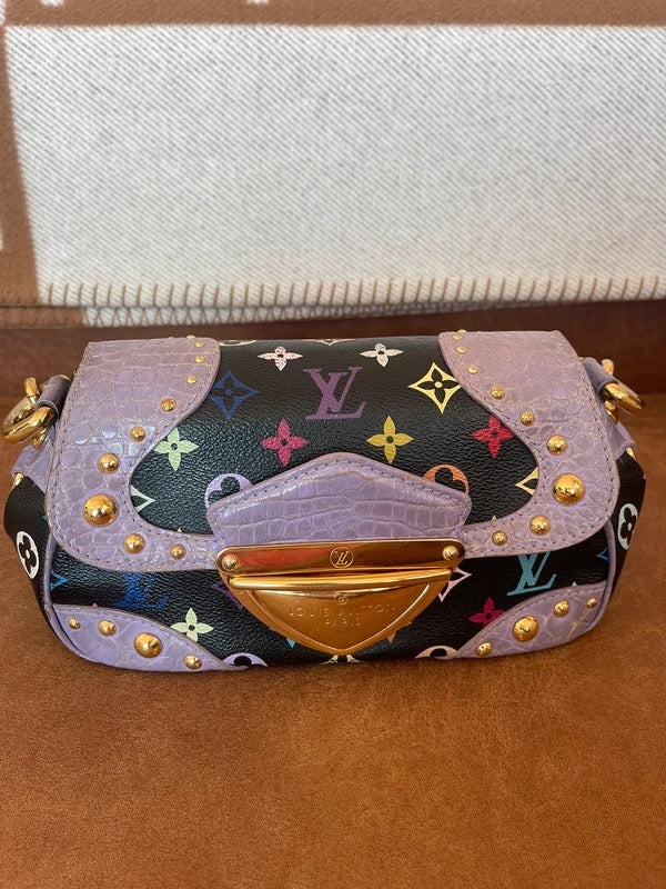 Louis Vuitton x Takashi Murakami Marilyn Bag with Croc detailing ( Rare collectors item)