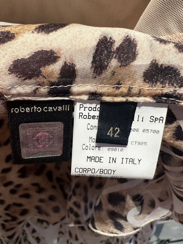Roberto Cavalli 2006 Leopard Print Dress - S