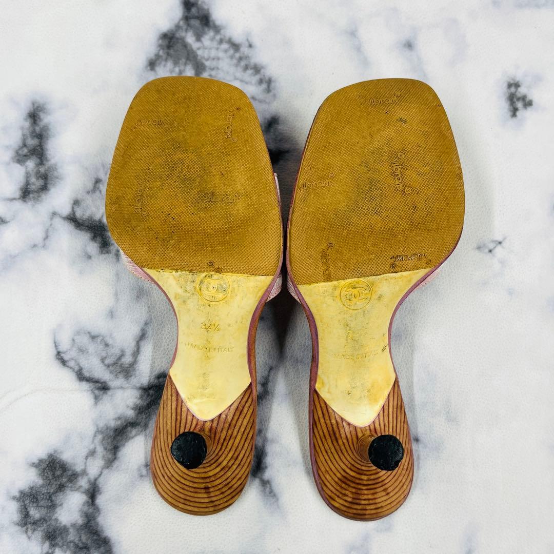Chanel Logo Mules - 34.5/35