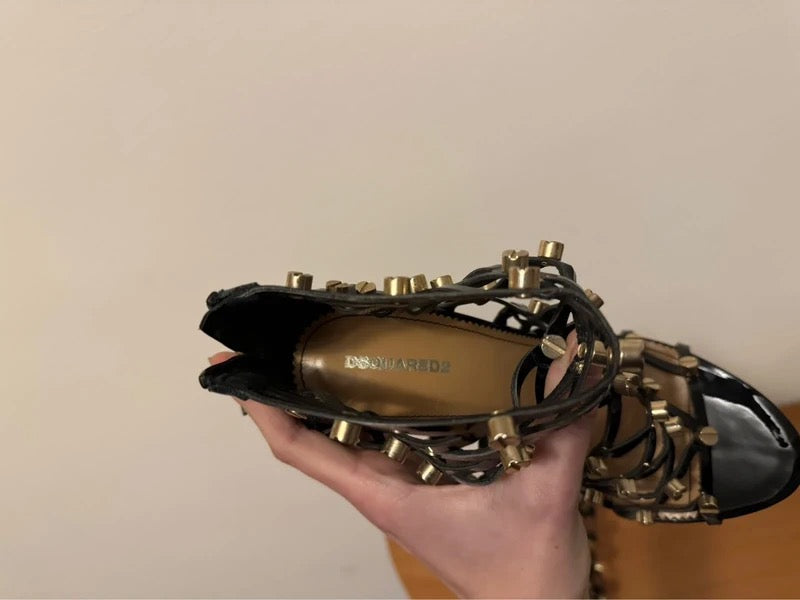 Dsquared2 Studded Cage Heels -39.5/40