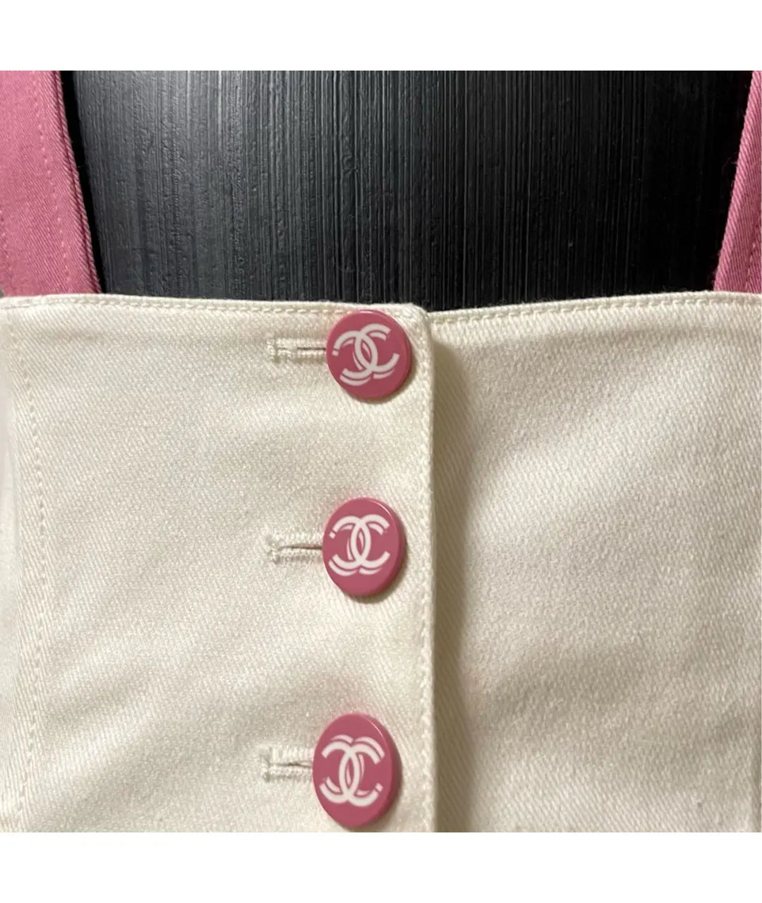 Chanel Logo Button Corset - S/M