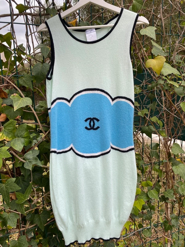 Chanel 2009 Cashmere Mini Dress - S + M