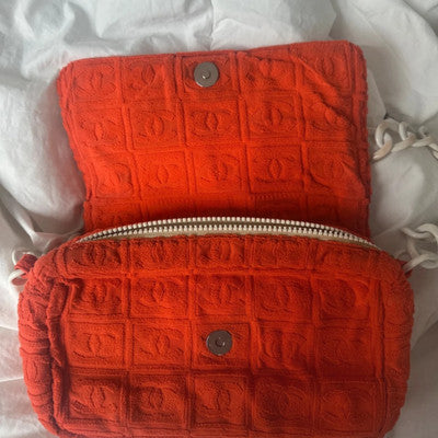 CHANEL 2002-2003 Terry Cloth Sport Line Flap shoulder bag