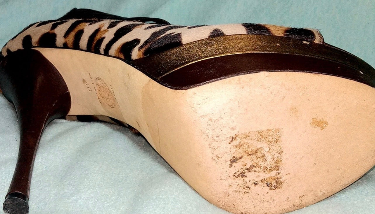 Versace Pony Hair Booties Brand New - 40