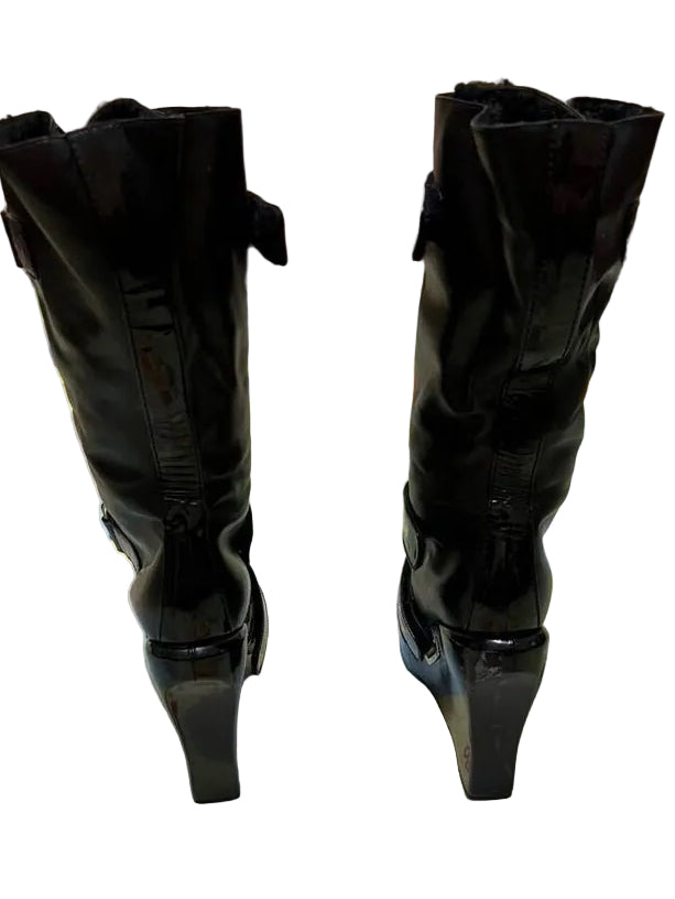 Louis Vuitton 2006 Runway Wedge Boots - 38 + 41