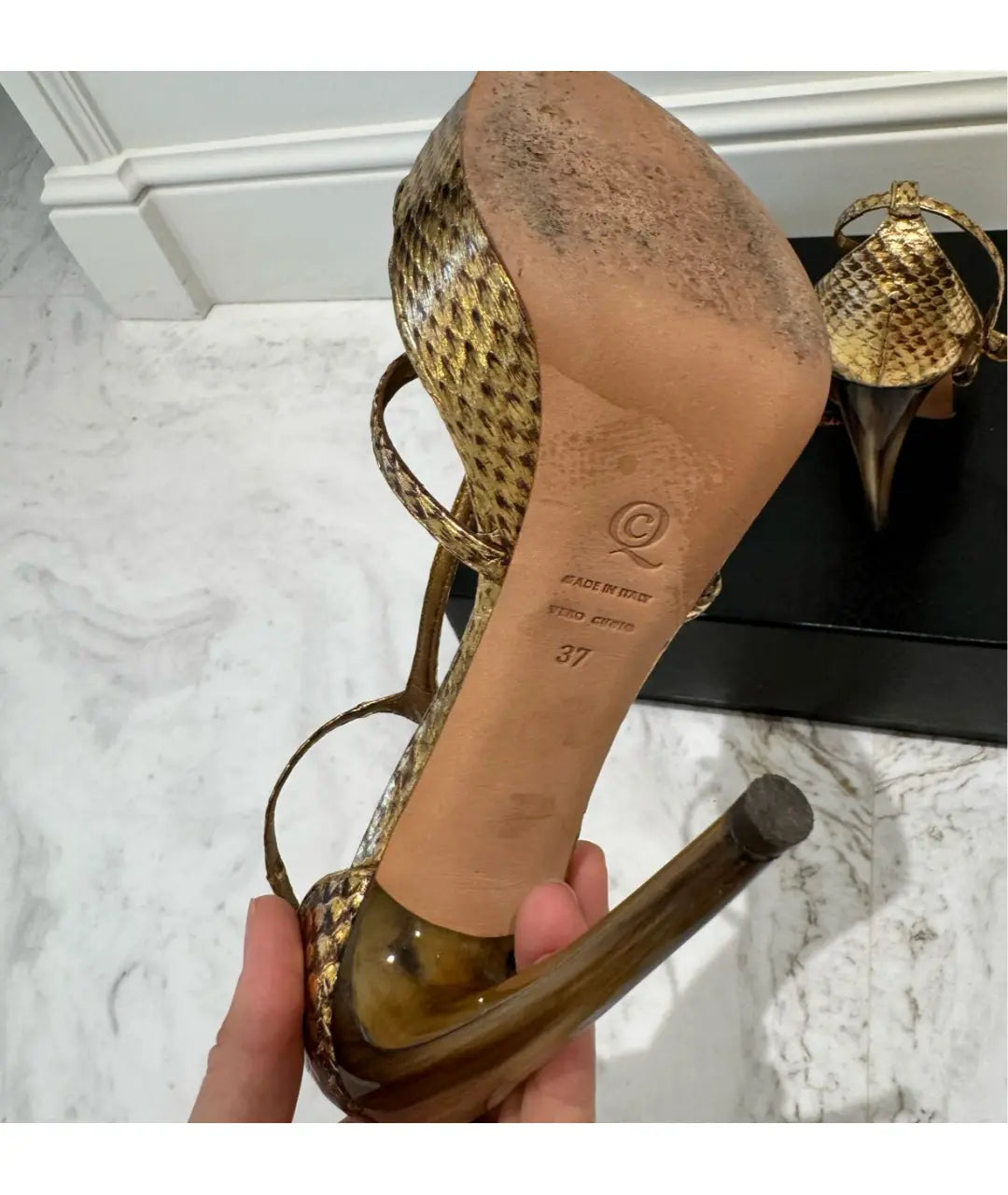 Alexander Mcqueen Python Heels - 37