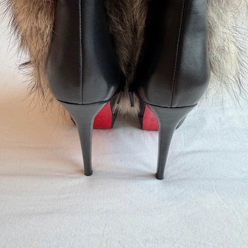 Christian Louboutin Toundra Fur Boots Brand New - 38