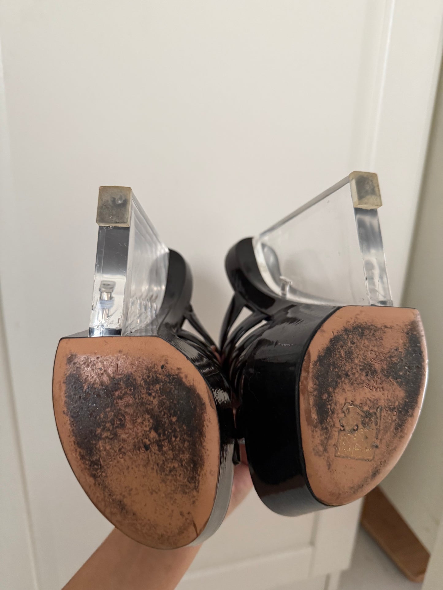 Casadei Perspex Wedge Heel - 37