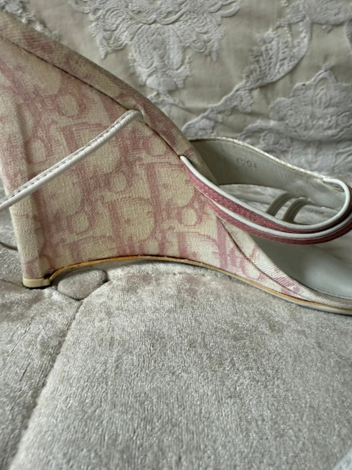 Dior Trotter Monogram Wedges - 40.5