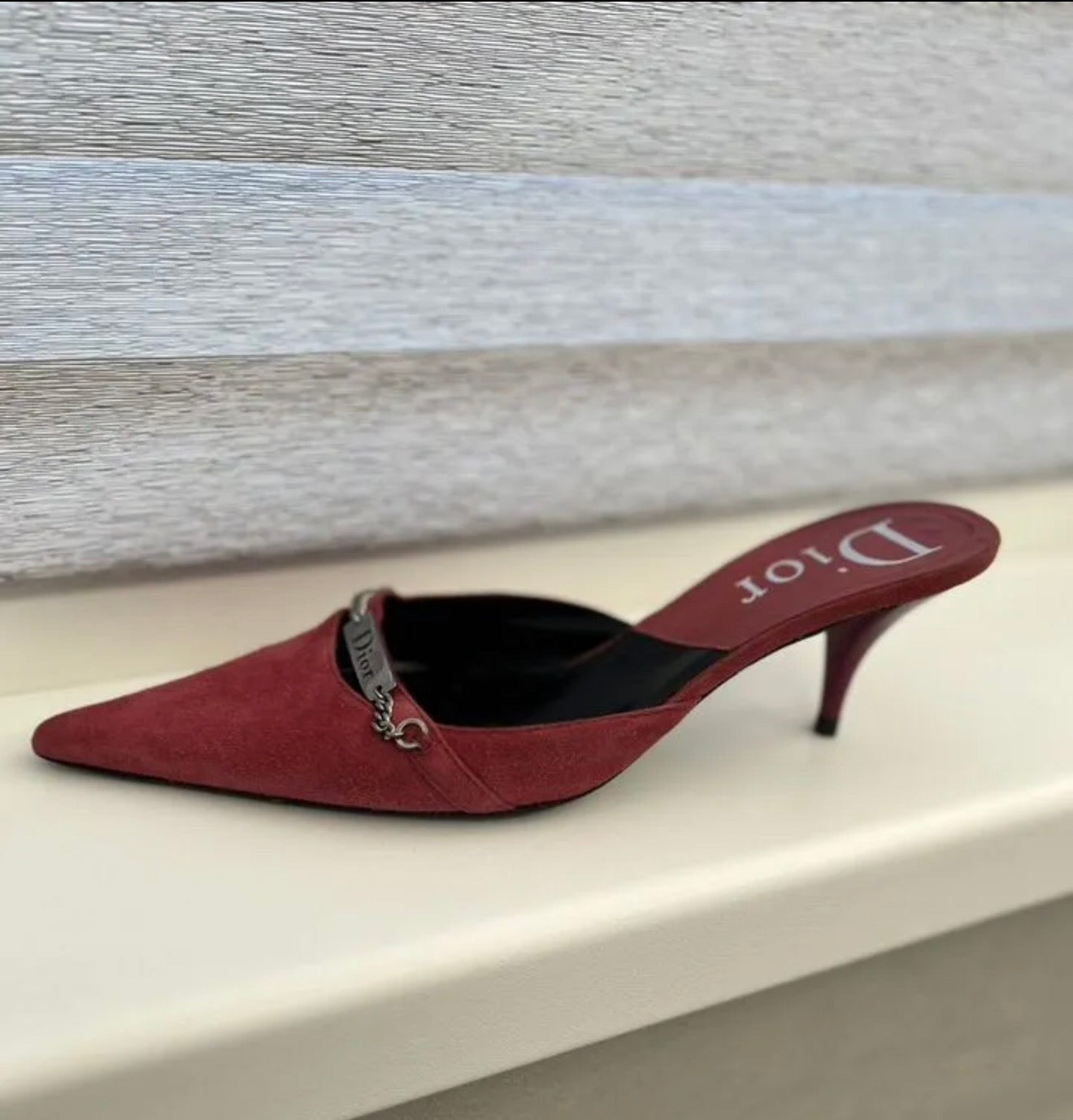 Dior Galliano Suede Tag Kitten Heels - 40.5