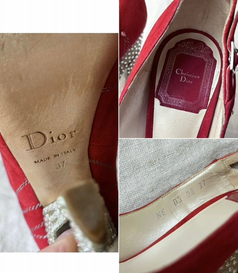 Dior Diamante Runway Heels - 37