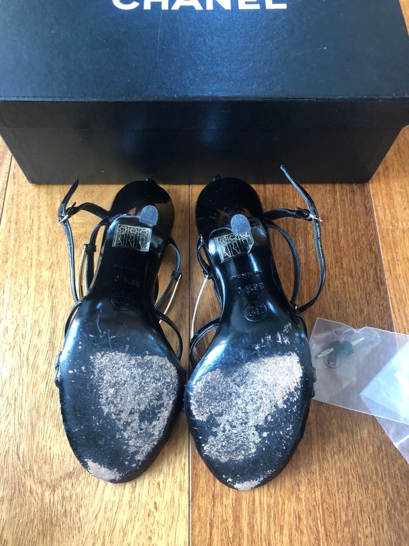 Chanel Logo Charm Heels - 36