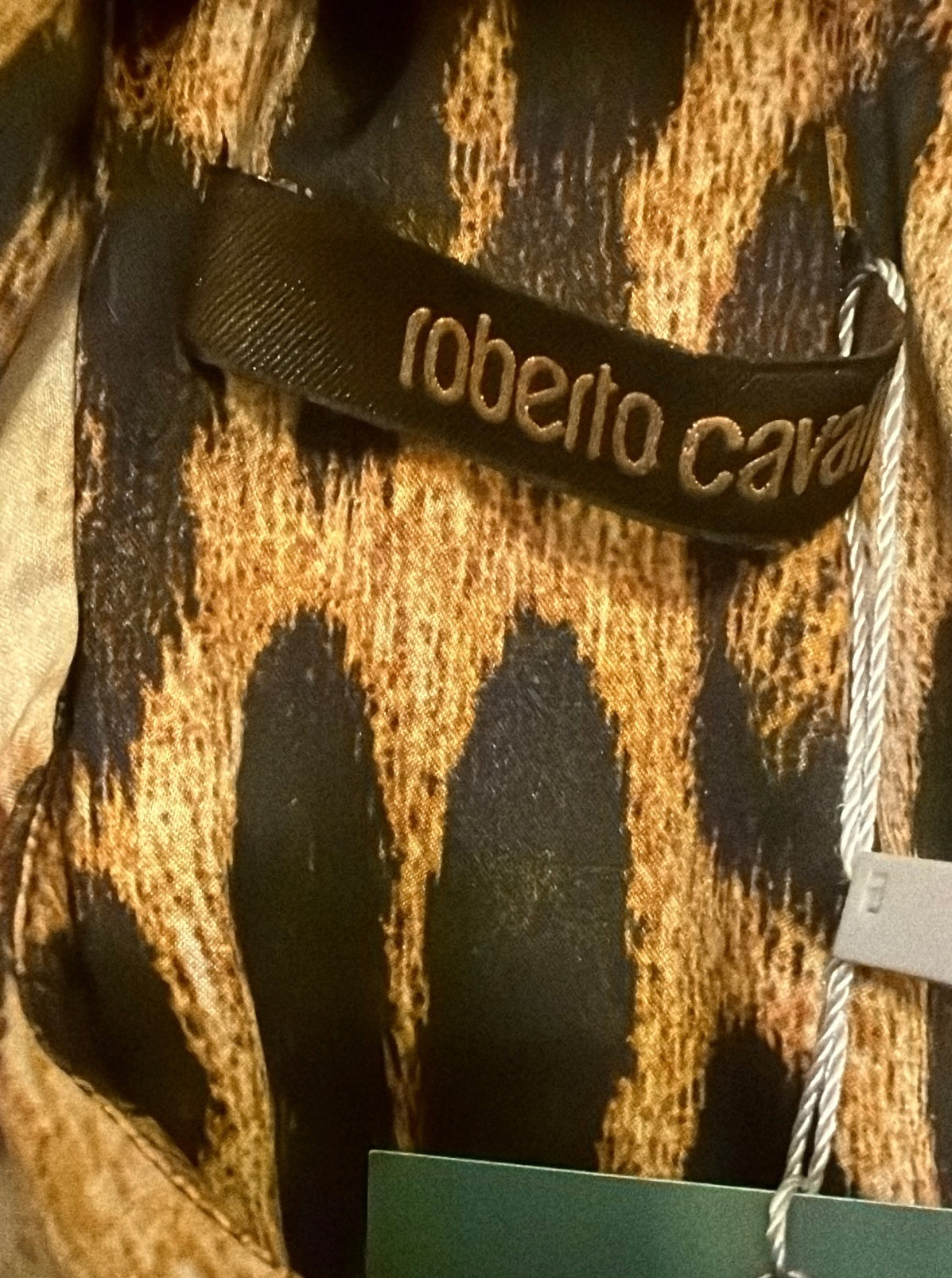 Roberto Cavalli S/S 2002 Silk Leopard Print Dress - S