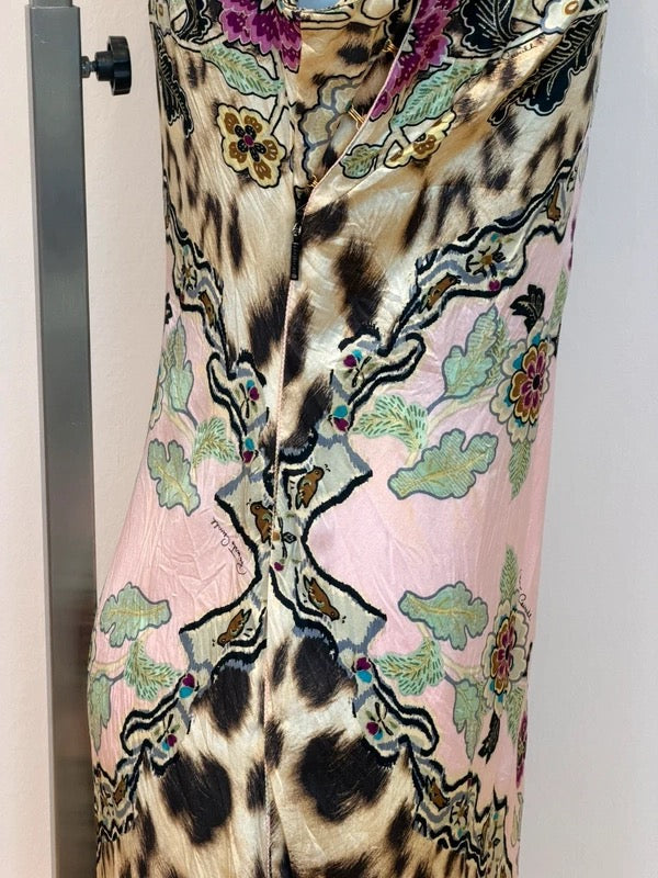 Roberto Cavalli SS 2003 Cheongsam Silk Dress - S