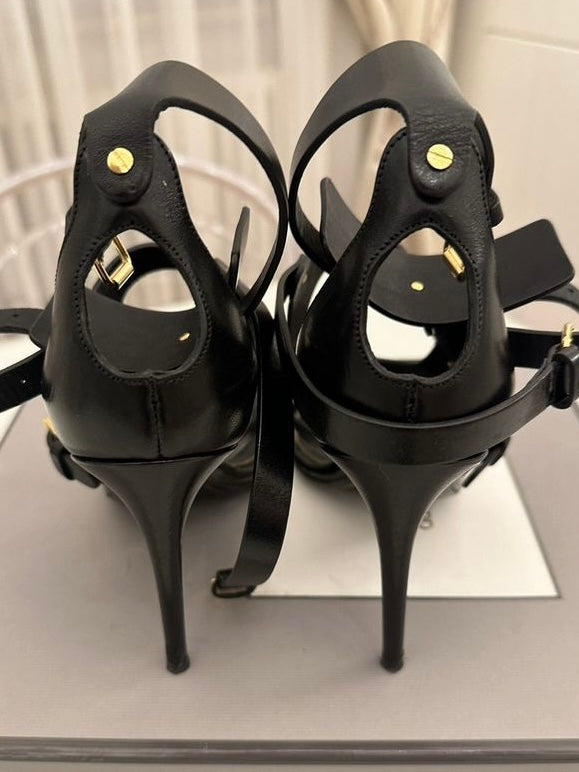 Tom Ford Gladiator Heels Matte Leather - 37/37.5